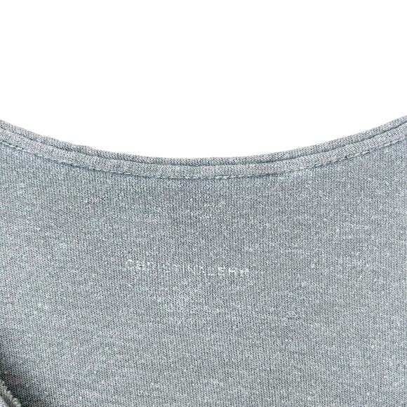 Christina Lehr Green Short Sleeve T Shirt Dress OS - Picture 2 of 5